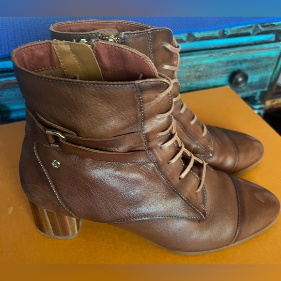 Pikolinos Brown Leather Ankle Boots - Picture 14 of 14
